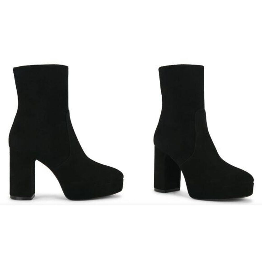 STUART WEITZMAN Dayna Platform Bootie In Black US 8B $650